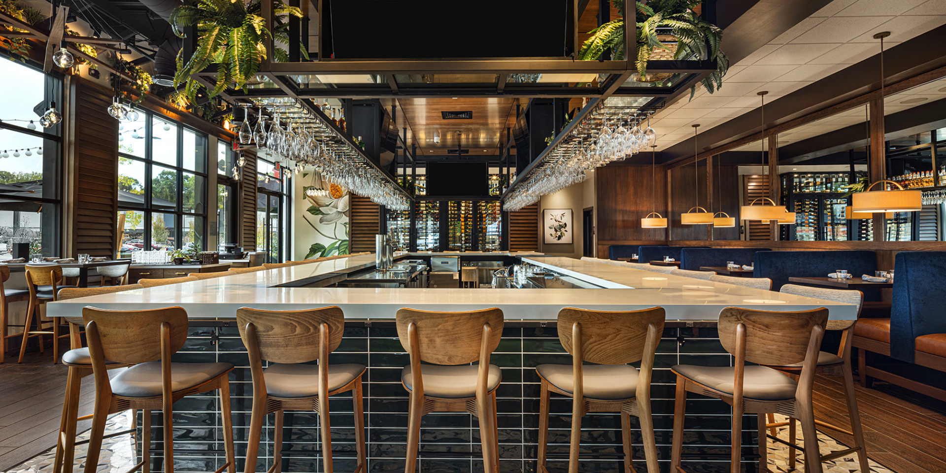 Bar at Burtons Grill in Buckhead, GA.