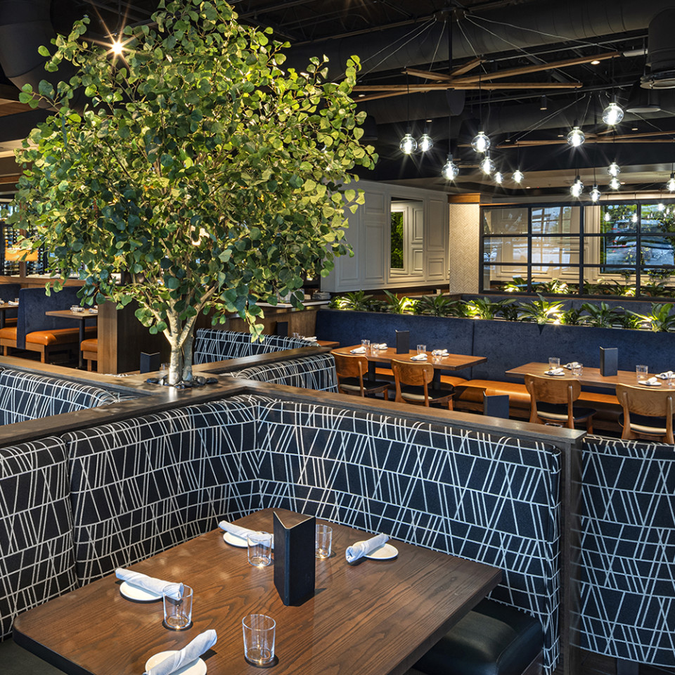 Dining room at Burtons Grill in Buckhead, GA.