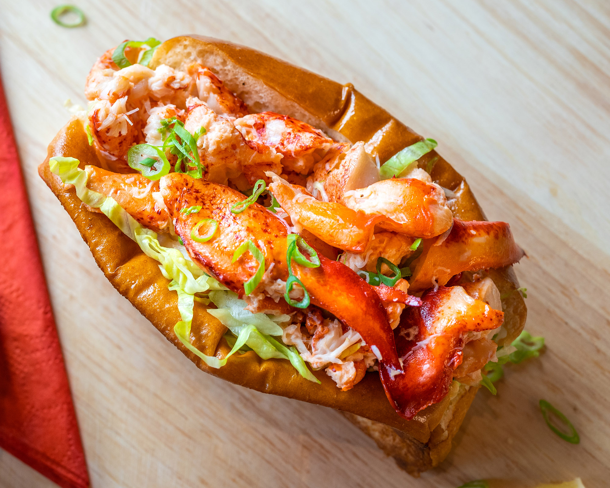 Lobster Roll from Burtons Grill.